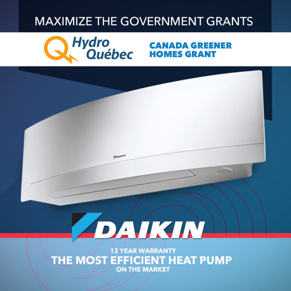 Promotion : Provincial and Federal Grants - Daikin